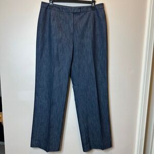 Evan-Picone Gray Straight Leg Dress Suit Pants Trousers Career Womens Size 10